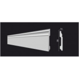 DECOR-DIZAYN  DD15 плинтус напольный дюрополимер 99х14х2000мм DECOR-DIZAYN  DD15 плинтус напольный дюрополимер 99х14х2000мм
